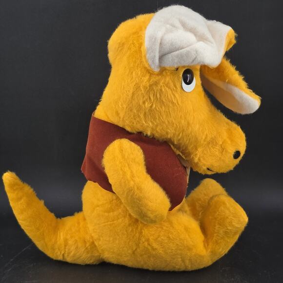1979 Animal Fair Aarty Ardvark 15" Plush Yellow Red Vest W/Tags Vintage #2 - Picture 4 of 16